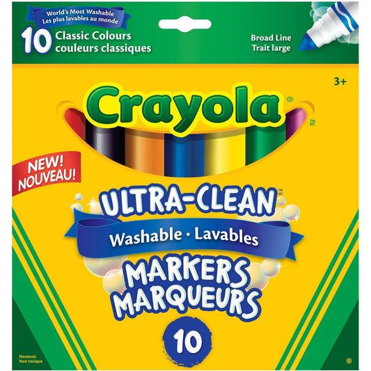 MARQUEUR CRAYOLA LAR.WASH.CARD @10