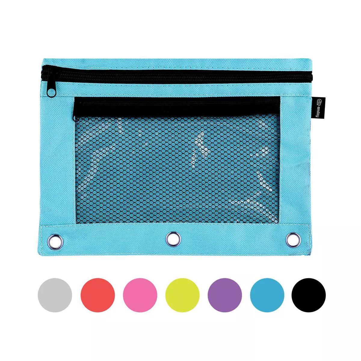 Double Zipper Binder Pencil Pouch