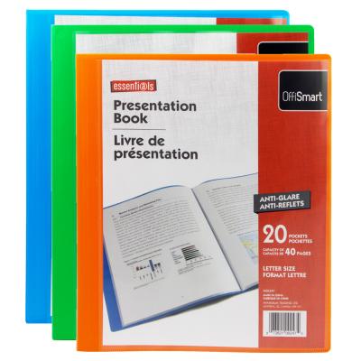 OFFISMART 20-Pocket Poly Display Book